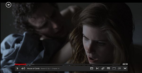 Přehrávač má na Netflixu poměrně jednoduchou podobu, má však řadu možností včetně streamování pomocí Chromecastu.