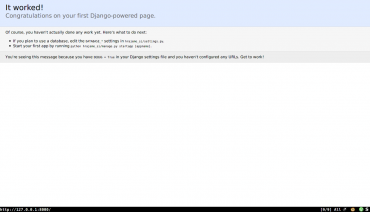 Django worked