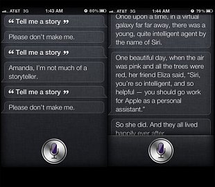 Siri umí i vyprávět pohádku, jen se nesmíte nechat odmítnout ...