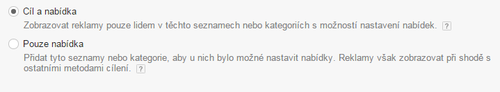 Obrázek 1: Základní metody cílení
