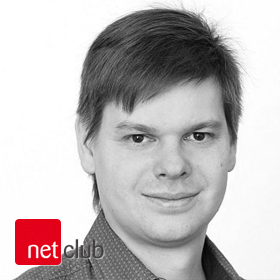 Logo NetClub s Ondřejem Malým