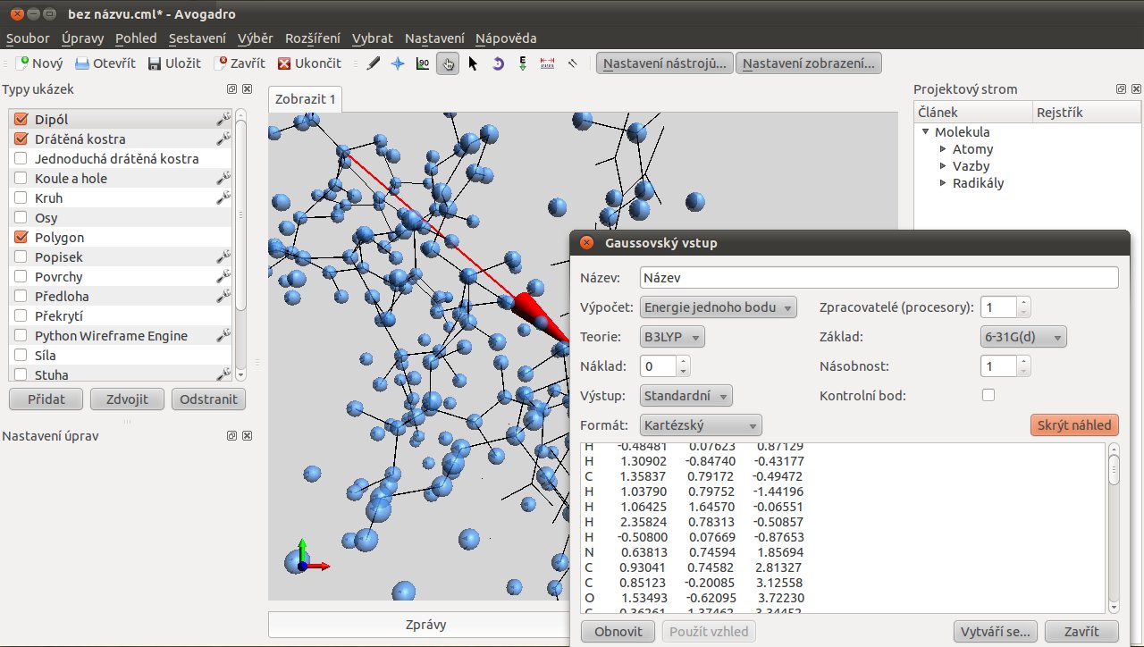 Modelujeme molekuly s vědeckým software Avogadro - Root.cz