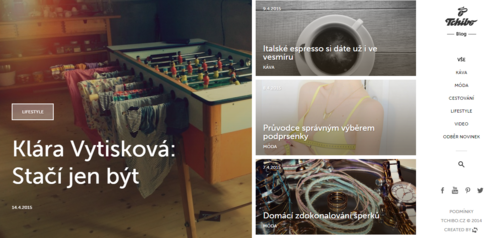 Magazín plný tipů, rad a lifestylových článků. Jen logo prozrazuje, že jste na blogu Tchibo.