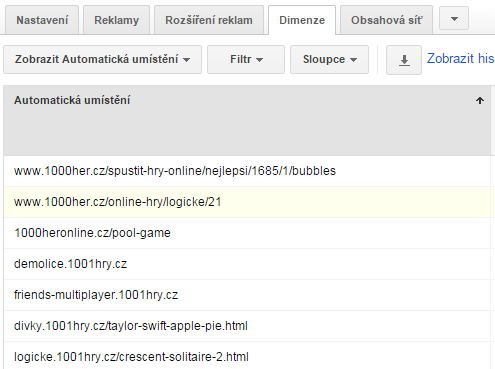 Obrázek 4: Automatická umístění