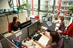 Finanční oddělení: od okna Lenka, Anička, Jana