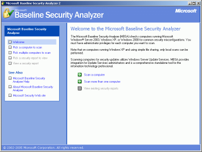 Microsoft Baseline Security Analyzer