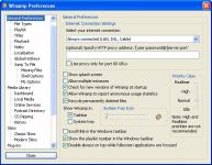 Winamp 5.5 - okno nastavení