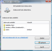 Vista - vyhledávání 2