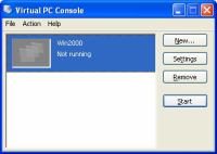 Microsoft Virtual PC 2007 - terminál programu