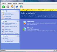 Acronis True Image 11 - menu zálohování