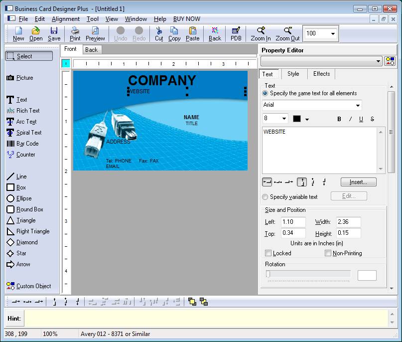 Business Card Designer 5.12 + Pro for apple download free