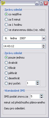 EurotelSMS - detail odesílání