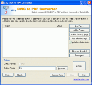 Any DWG to PDF Converter