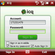 ICQ for Windows Mobile