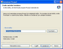 Picasa instalace 2