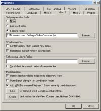 IrfanView - nastavení 2