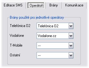 EurotelSMS - operátoři
