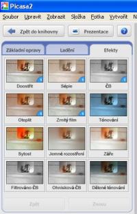 Picasa pokročilá úprava