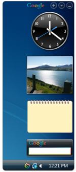 Google Desktop - postranní panel