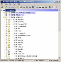 treesizefree-velikost