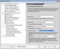 TMPGEnc - výstupní formát