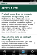 Zprávy z trhů