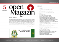 Přebal knihy openMagazin květen 2010