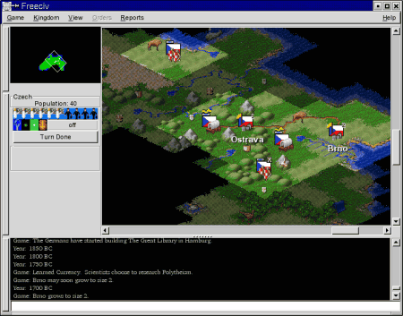Screenshot FreeCiv