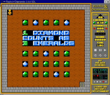 Screenshot Rocks'n'Diamonds