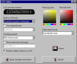 LCD editor