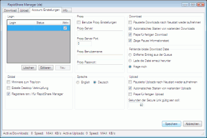RapidShare Manager