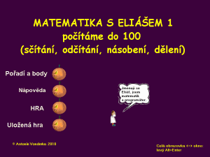 Matematika s Eli�em 1