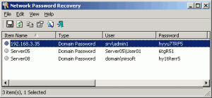 Network Password Recovery