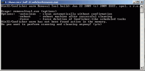 ESET Conficker Removal Tool
