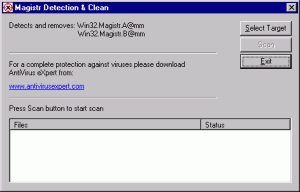 I-Worm.Magistr.A - cleaner