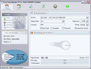 Free Easy CD DVD Burner