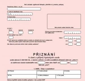 P�izn�n� k dani z p��jm� fyzick�ch osob pro XML filler