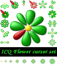 ICQ Flower kurzory