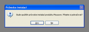 Informa�n� okno p�ed spu�t�n�m instalace