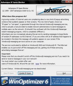 Ashampoo IP Spam Blocker