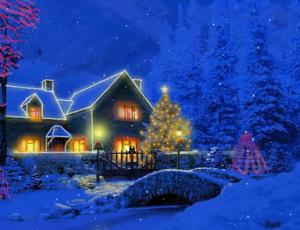3D Christmas Cottage Screensaver