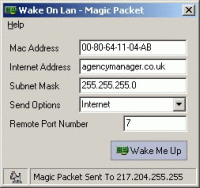 Wake on Lan - Magic Packet
