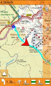 Android aplikace - navigaci po turistick� zna�ce