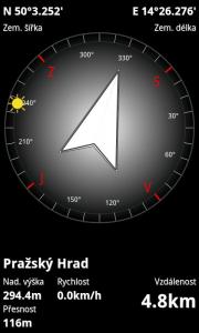 Android aplikace - kompas