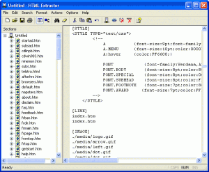 HTML Extractor