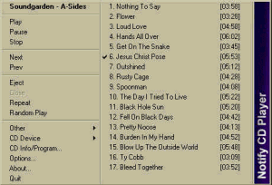 Notify CD freedb