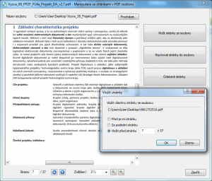Manipulace se str�nkami v PDFpomoc� Software602 Print2PDF 9