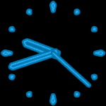 NeonClock screensaver