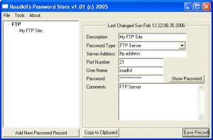 Roadkil's Password Store