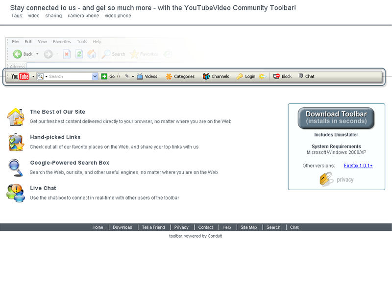 Uk�zka YouTube Toolbaru